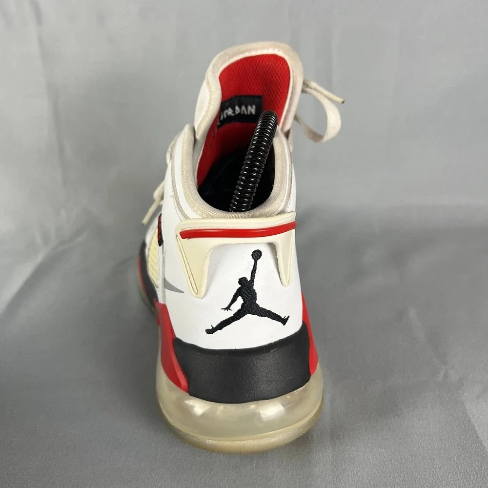 Nike Air Jordan Mid Mars 270 Sneakers Kids 6 White Fire Red Lace Up BQ6508-100